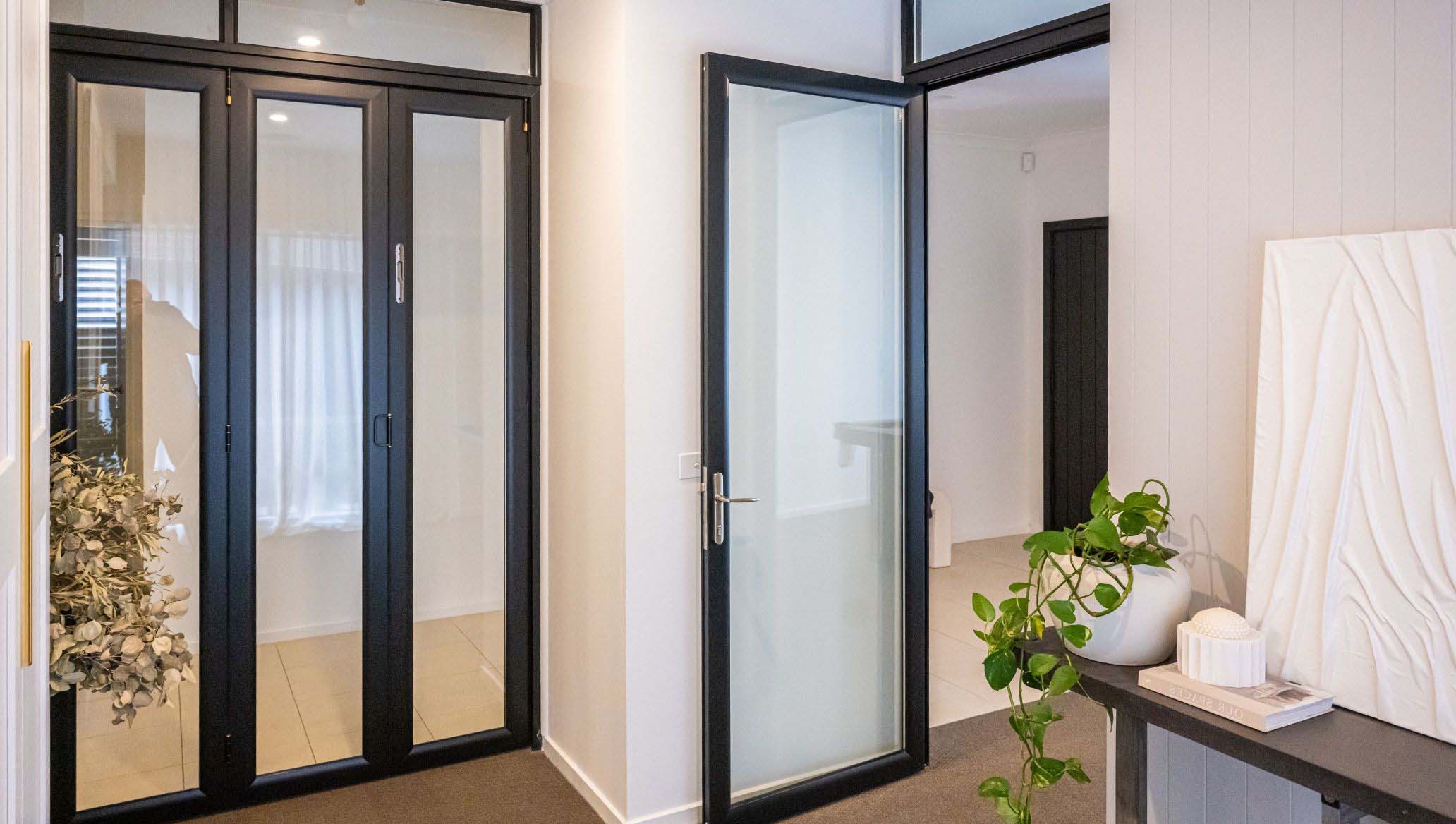 Aluminium Doors inside a home by Ultimate Doors